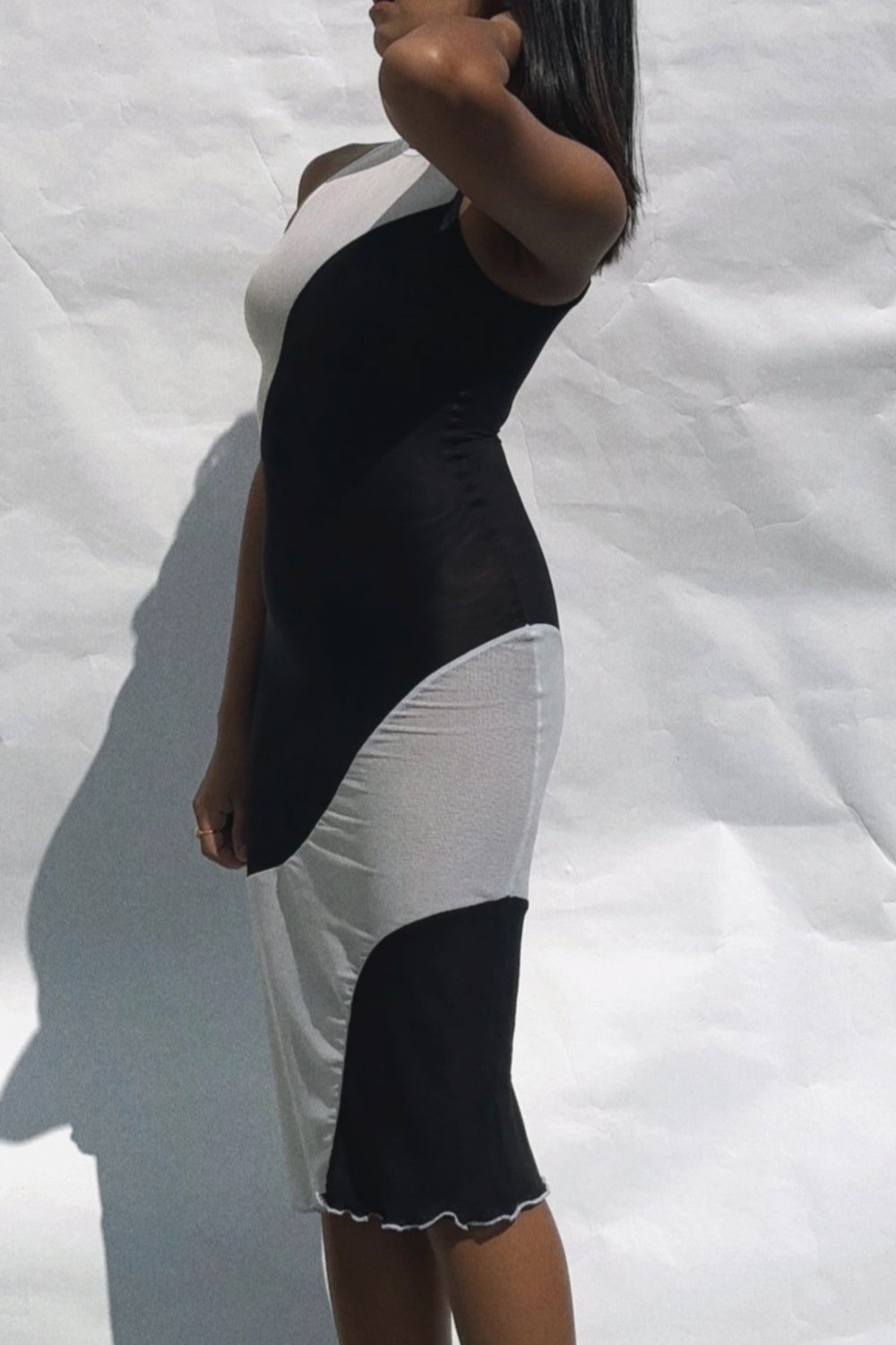 Amal Dress - Black and White