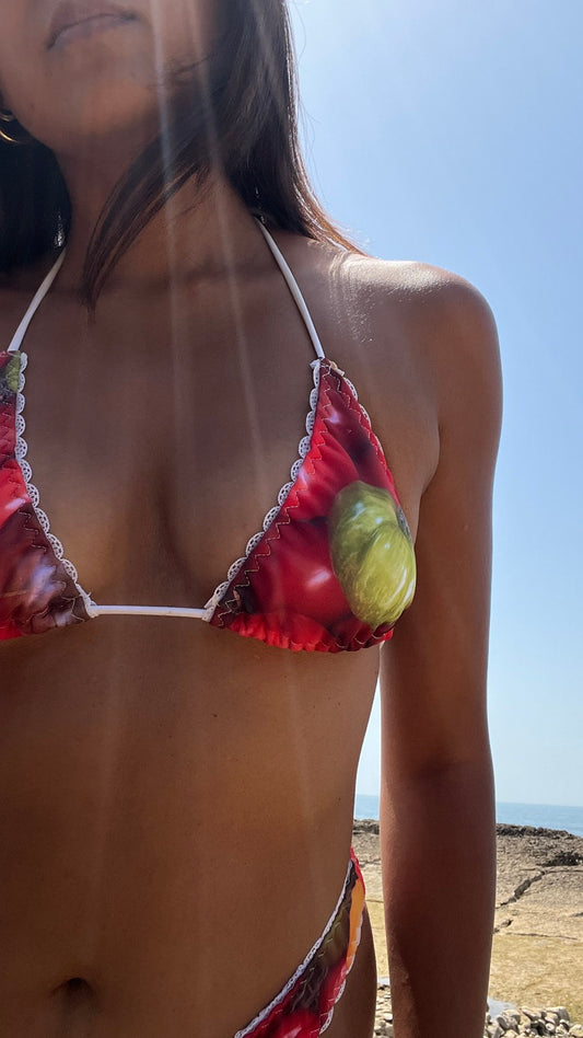 Jasmin Bikini Top - Tomato