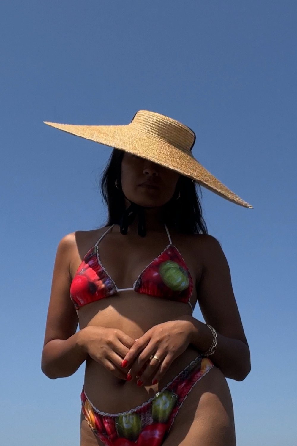 Jasmin Bikini Bottoms - Tomato