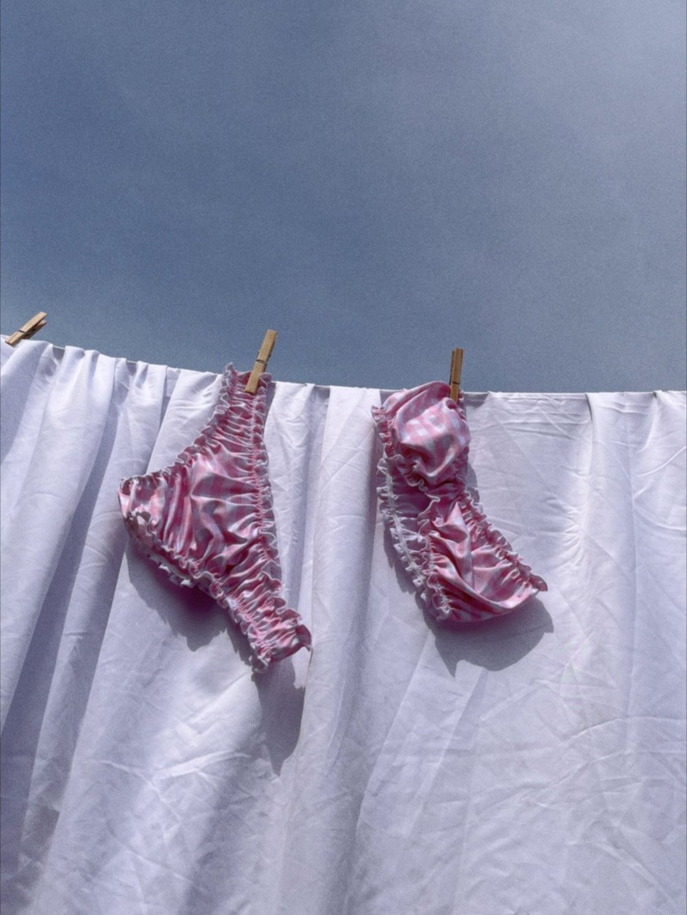 Mia Bikini Top & Bottom Pink Gingham